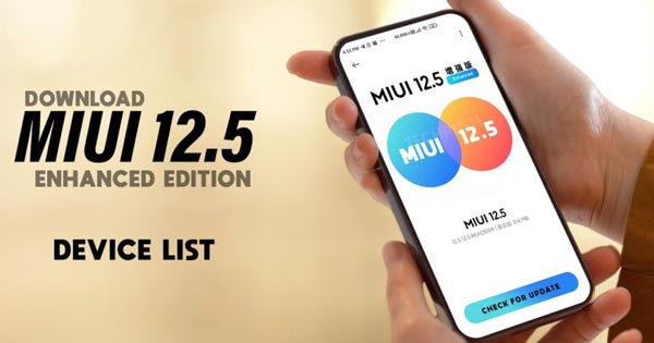 لیست انتشار آبدیت MIUI 12.5 Enhanced